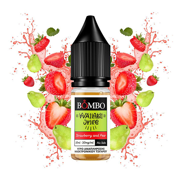 Bombo Wailani Juice Strawberry Pear 10ml 20mg Nic Salts